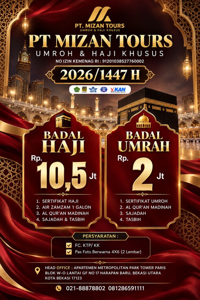 banner badal haji umrah